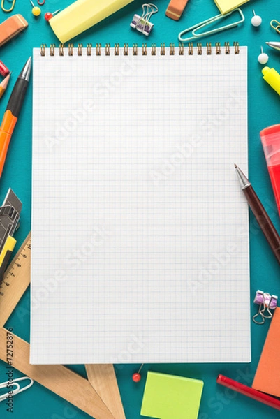 Fototapeta School office supplies