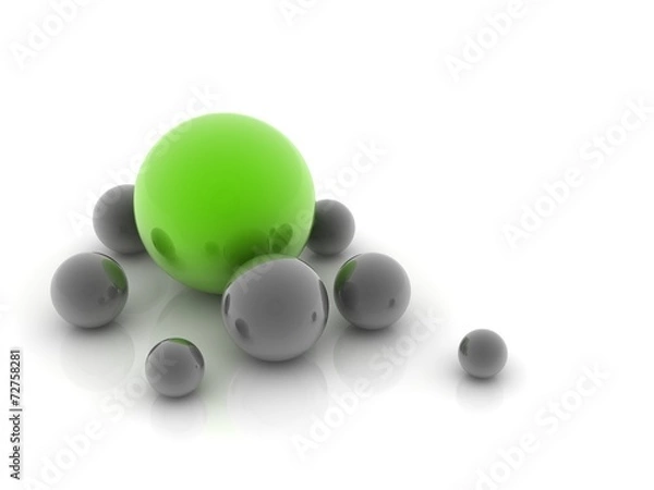 Fototapeta green sphere