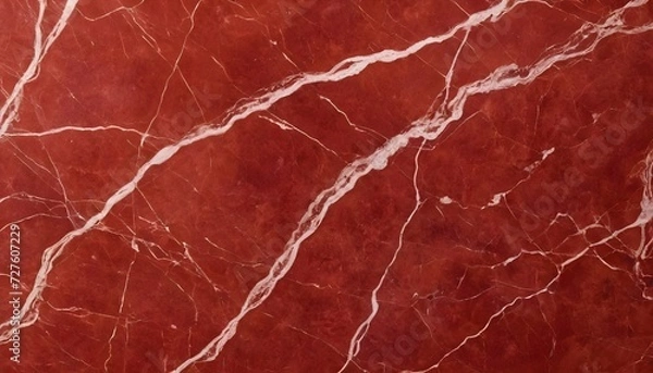 Fototapeta Pale red marble block texture with white veiny pattern 