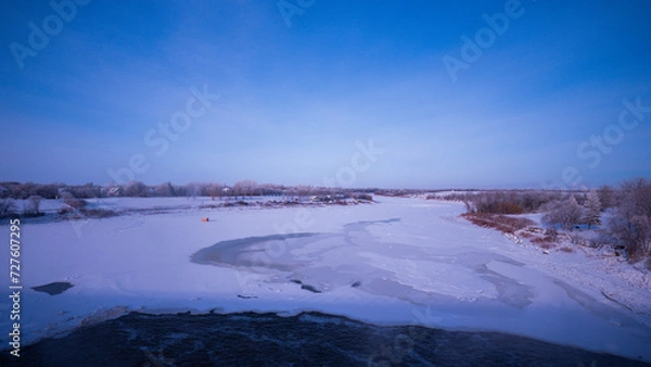 Obraz lake in winter