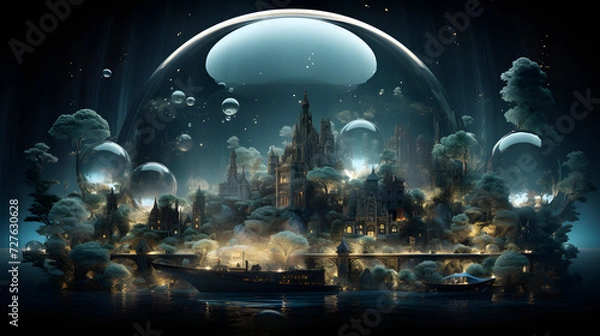 Obraz Biosphere Haven: Midnight Luminance