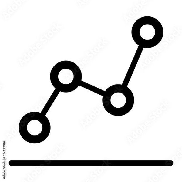 Fototapeta Graph, diagram, chart icon