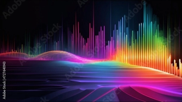 Fototapeta Illustration of Abstract, Future, Futuristic Video Very Cool Design