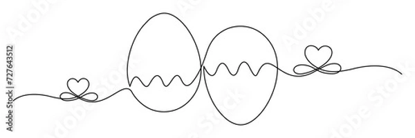 Obraz easter egg outline