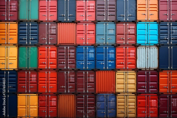 Obraz container cargo freight ship