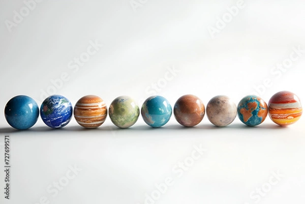 Fototapeta easter eggs in a row