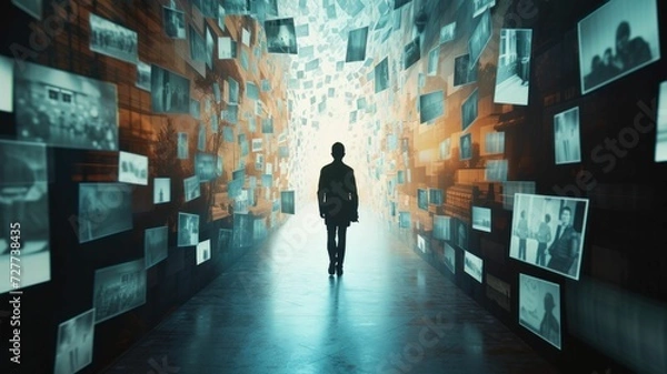 Fototapeta Walking Down Memory Lane: Moments in Floating Frames