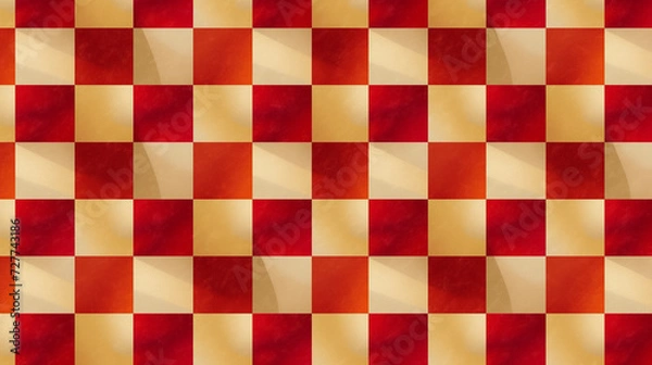 Fototapeta Red check pattern