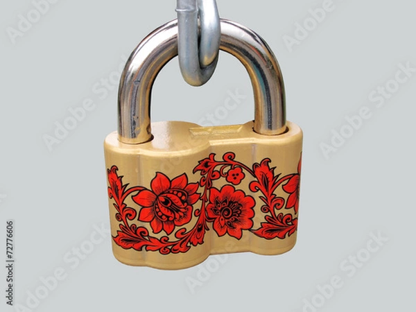 Fototapeta Висячий дверной замок