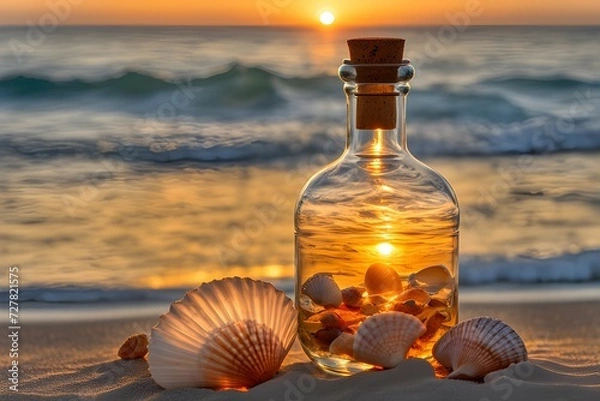 Fototapeta Message in a bottle