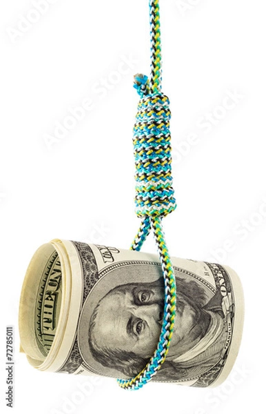 Fototapeta Money debt and credit