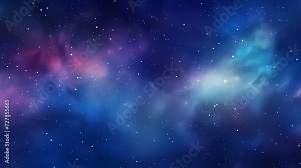 Fototapeta Mysterious star themed gradient background with countless twinkling stars