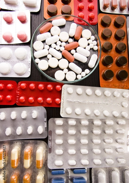 Fototapeta Medicines collection