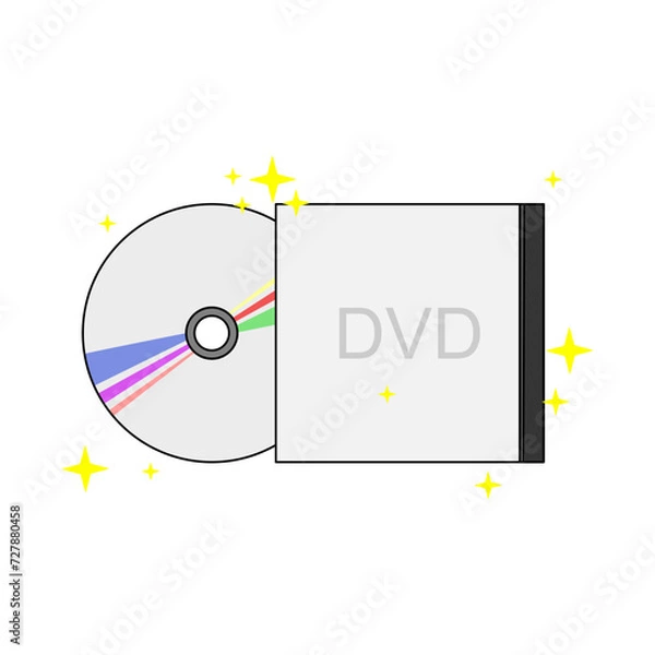 Fototapeta vector design of a compact disc exposed to reflected light