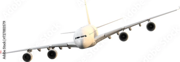 Fototapeta 3D airplane isolated