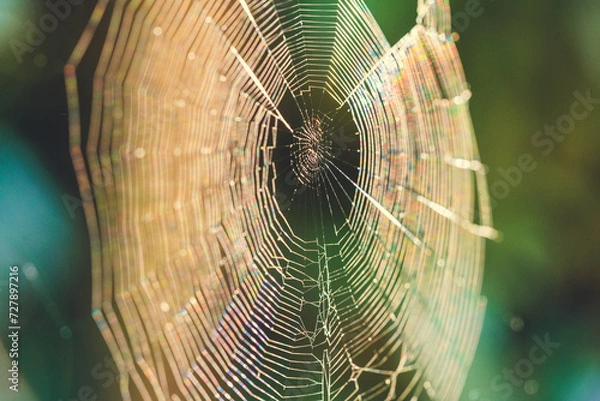 Fototapeta Spinnennetz