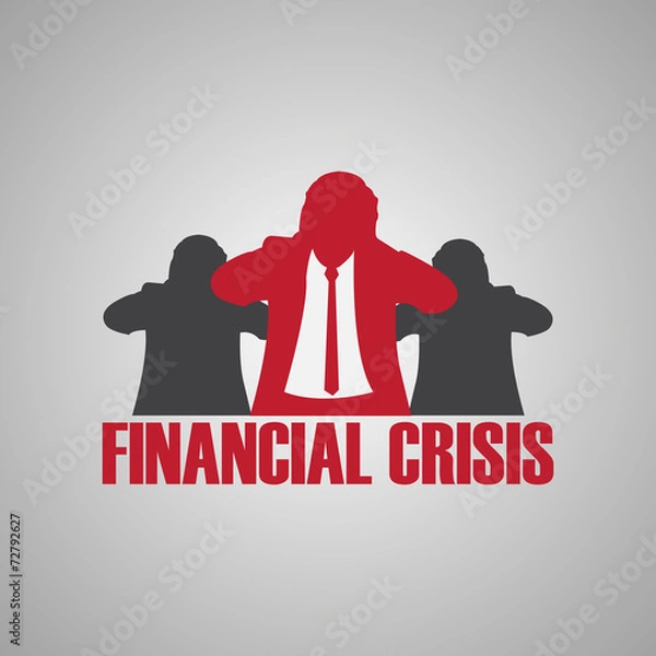 Fototapeta financial crisis