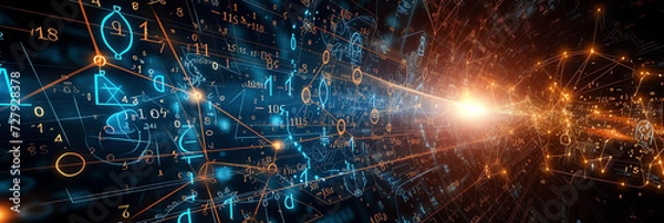 Obraz デジタル的な数学のイメージ