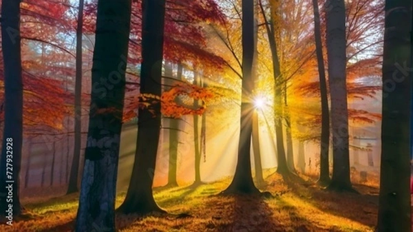 Fototapeta autumn in the park