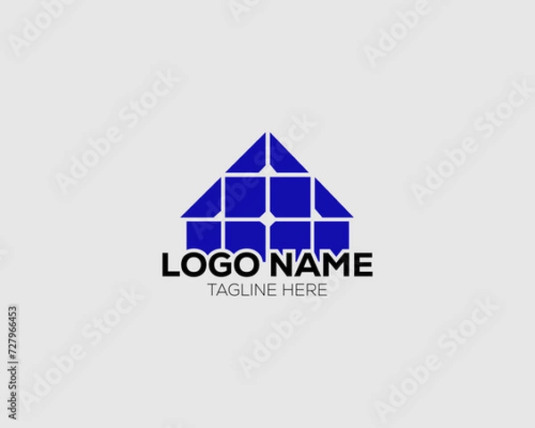 Obraz Home property logo House vector logo Home property simple vector logo