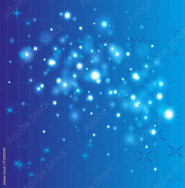 Obraz Grid bokeh blue background