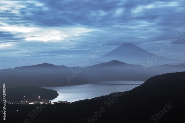 Obraz 芦ノ湖と富士山