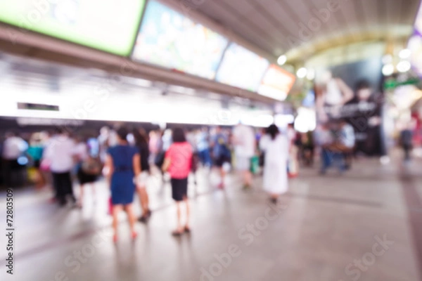 Fototapeta Abstract blurred people