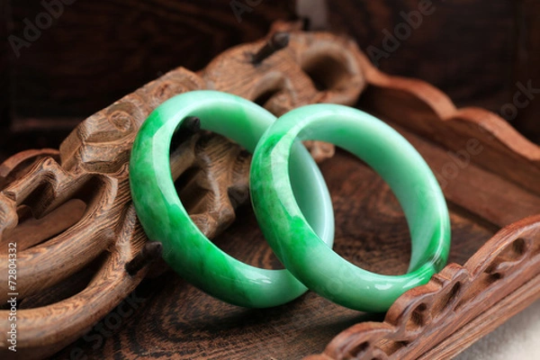 Obraz Chinese jade bracelet features