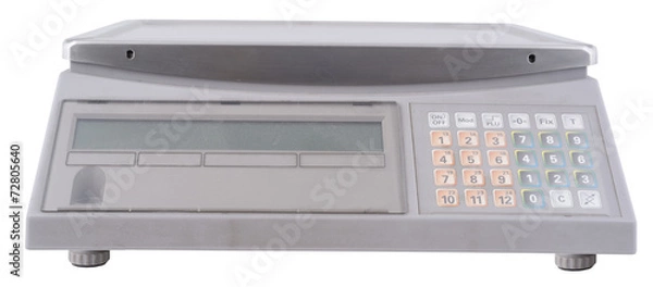 Obraz Electronic scale isolated