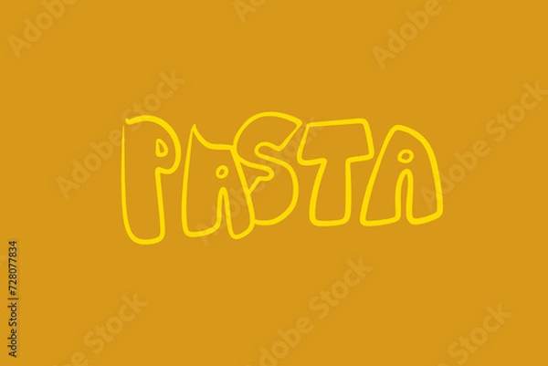 Obraz pasta graffiti vector isolated art
