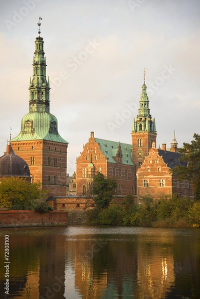 Fototapeta Вид на башни замка Фредериксборг. Дания