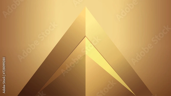 Obraz Gold shiny wallpaper with gold gradient geometric elements