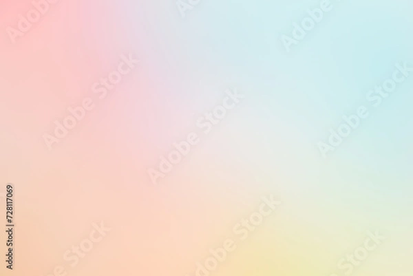 Obraz パステルカラーのグラデーション・混色のシンプルな背景素材・ぼかし・ピンクとブルー
