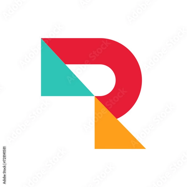 Fototapeta Monogram R design vector logo. Monogram initial letter mark R logo design. Monogram design vector logo. Monogram initial letter mark R logo design. Simple R monogram. Monogram R design logo

