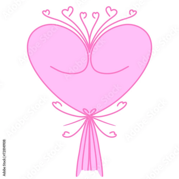 Obraz pink heart