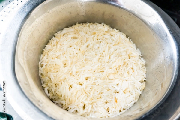 Obraz Basmati Reis im Topf