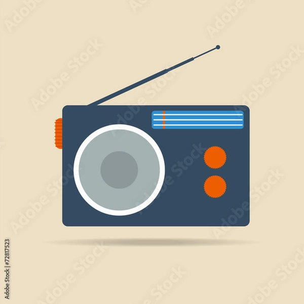 Obraz Radio vector icon