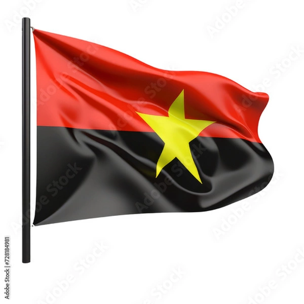 Fototapeta Timor Leste Flag  PNG Cutout, Generative AI