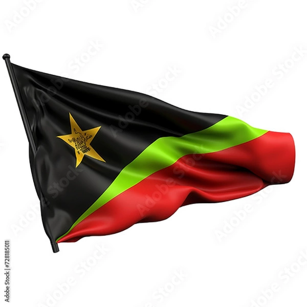 Fototapeta Timor Leste Flag  PNG Cutout, Generative AI