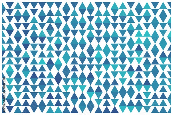 Fototapeta Modern blue triangle design vector background