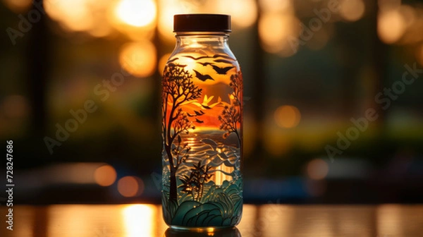 Fototapeta The Versatile Vessel: Exploring the World of Bottles, Jars, and Containers for Medicine, Food, and More!, generative AI