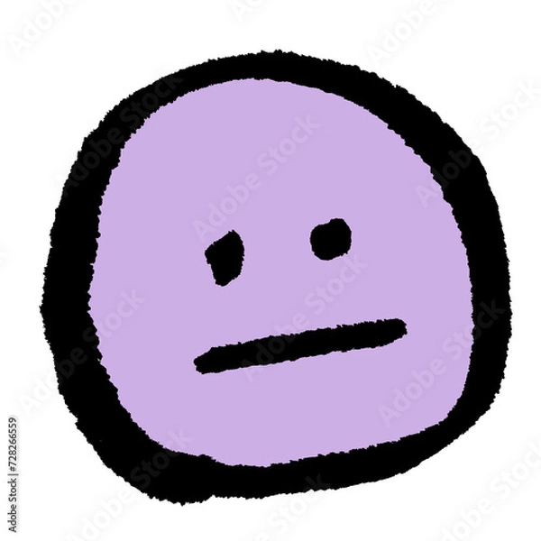 Obraz face expressions colored