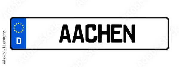 Fototapeta kennzeichen aachen