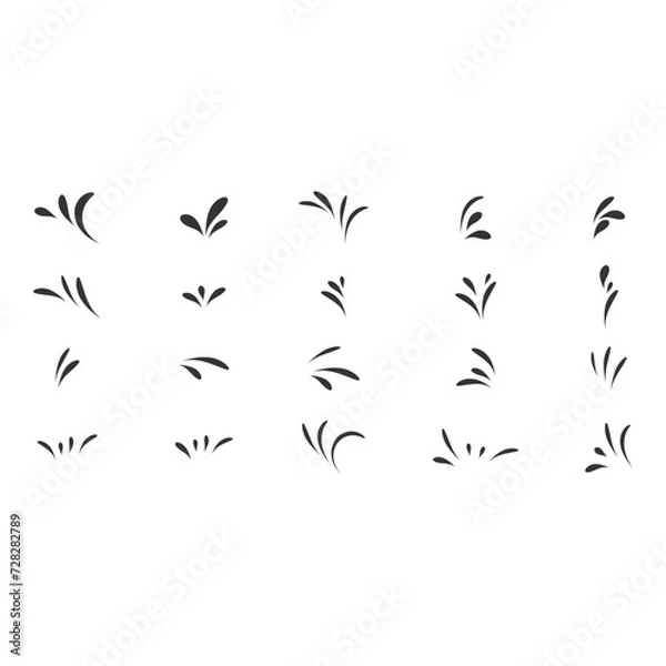 Fototapeta Splash Mark Accent Element