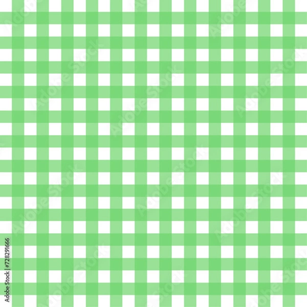 Obraz vector green and white gingham pattern