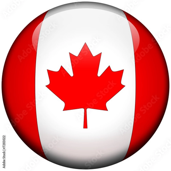 Fototapeta Drapeau Canada 3D