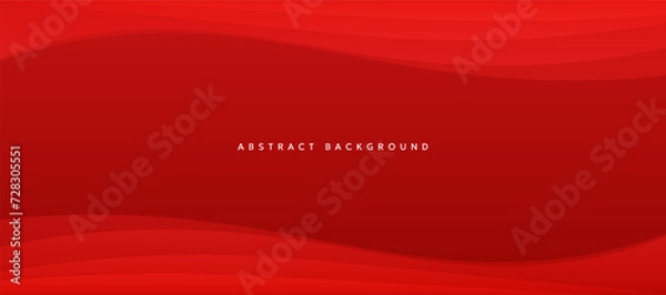 Fototapeta Red gradient curve geometric abstract background