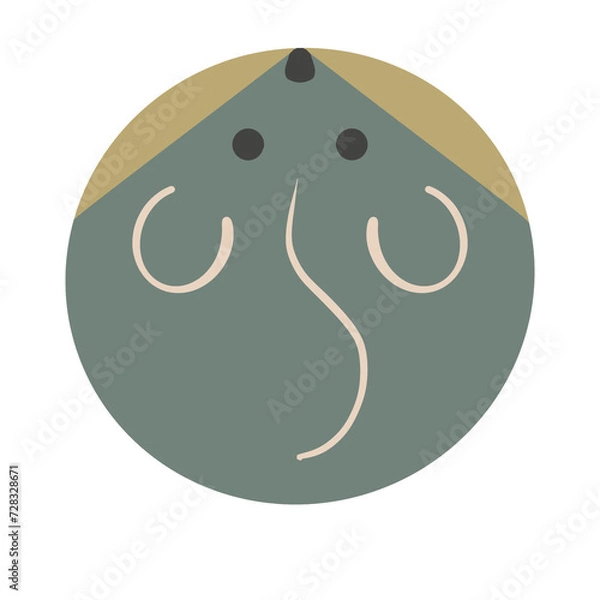 Fototapeta ROUND CUTE MOUSE 