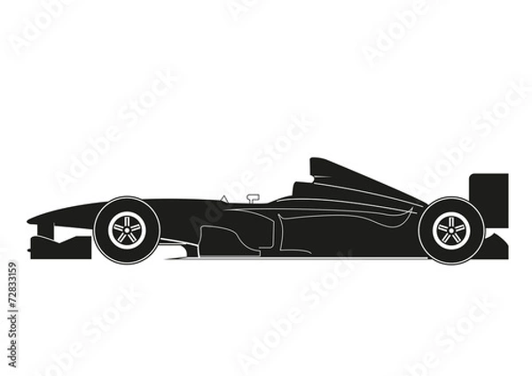 Fototapeta История гоночного автомобиля