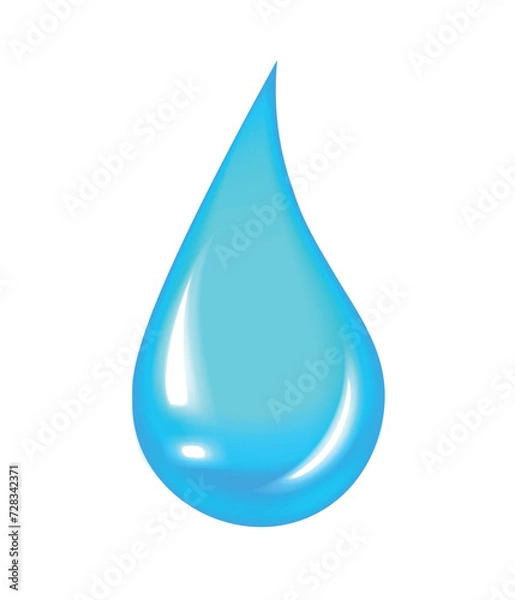 Obraz Water drop icon. Vector illustration